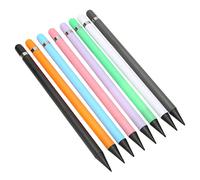 Bewinner Paquete de 8 Lápices de Plástico de Carbono, No Requiere Afilar, Lápices Capacitivos para Caligrafía, Pintura y Bocetos, 8 Colores para Estudiantes, Dibujar y Escribir en Papel