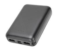Bewinner Paquete de Batería para Chaleco Calefactable, Banco de Energía Portátil de 20000 MAh con Salida MicroUSB, USB y Tipo C, Pantalla de Luz Indicadora, Negro