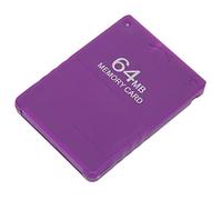 Bewinner Para Tarjeta de Memoria de 64 MB, Tarjeta de Guardado de Juegos Eficiente de Alta Velocidad, Compatible con FMCB1.966, Compatible con Todos los Juegos y Línea Delgada, Plug and Play Púrpura