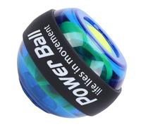 Bewinner Pelota de Entrenamiento de Muñeca con Giroscopio Iluminado, Herramienta de Entrenamiento de Brazo y Antebrazo para Fuerza y flexibilidad de Agarre, Diseño Compacto con Rotor de Zinc (Blue)
