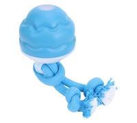 Bewinner Pelota Interactiva de Juguete para Perros con Cuerda, 3 Modos de Velocidad para Perros Pequeños y Medianos, Bola Rodante Automática Inteligente Recargable (Blue)