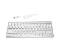 Bewinner Pequeño Teclado con Cable USB para Mac y Windows, 78 Teclas de Tijera, 13 Teclados de Acceso Directo, Mini Teclado USB Compacto para Computadora, Que Ahorra Espacio y Se Ve Genial