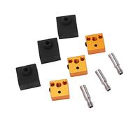 Bewinner Pieza de Impresora 3D Calcetín de Silicona Bloque Calentador de Aluminio Garganta de Acero Inoxidable 3 Juegos para Ender 3 Pro CR10S, Accesorios de Impresión de Alta Temperatura para MK7