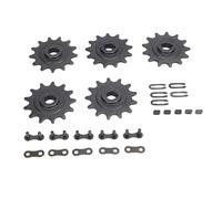 Bewinner Piñón de Motor 410 13T con Juego de Eslabones Maestros, Paquete de 5 Piñones de Repuesto de Acero para Go Kart, ATV, Quad, Conjunto de Volante de Motocicleta