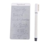 Bewinner Pizarra Blanca Magnética para Nevera de 5,5 Pulgadas con Lápiz Capacitivo, Bloc de Escritura Borrable Reutilizable, Tablero de Dibujo Portátil para Refrigerador, Notas Escolares