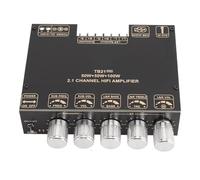 Bewinner Placa Amplificadora Bluetooth 5.2 de 50W+50W+100W de 2.1 Canales, Módulo de HiFi TPA3116D2 con Entrada AUX/USB, 12V-24V DC para Subwoofer Estéreo para Automóvil de Cine en Casa DIY