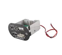 Bewinner Placa Amplificadora de Audio para Automóvil, Amplificador de Subwoofer de Potencia Máxima de 120 W, 12 V, 480 W con Control de Graves y Circuito de Protección para Altavoces Estéreo de