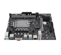 Bewinner Placa Base para PC de Escritorio H610, Placa Base LGA1700 Micro ATX con DDR4 2133HMz, Ranura PCIe 4.0 X16 Puerto NVME M.2 Puerto HDMI DP VGA para Minería (Placa Base H610 + Kit