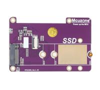 Bewinner Placa de Expansión PCIe a M.2 NVME SSD, PCIe X1 y Gen3 a M.2 NVME 2280 SSD para RPi 5, con Soporte de Corriente 2A