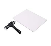 Bewinner Placa de Impresión de Gel A4, Placa de Monoimpresión Reutilizable con Brayer de Goma, de Gel de 3/8 Pulgadas de Grosor para Suministros de Arte, de Impresión Vegana sin Látex para Pinturas