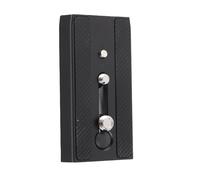 Bewinner Placa de Liberación Rápida para 501HDV 503HDV 701HDV MH055M0-Q5, Placa de Montaje de Cámara de Trípode de Aleación de Aluminio con Tornillos de 1/4 pulg. 3/8 pulg., de Repuesto para Cabezal