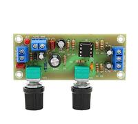 Bewinner Placa de Preamplificador de Subwoofer, Filtro de Paso bajo para Audio de Automóvil y Cine en Casa, Suministro único DC 10-24 V con Indicadores LED, Frecuencia Ajustable 22-300 Hz