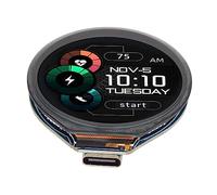 Bewinner Placa MCU RP2040 con LCD Redondo de 1,28 Pulgadas, Pantalla Capacitiva IPS de 240 × 240 con Colores RGB de 65K, Pantalla LCD IPS Colorida para Pico