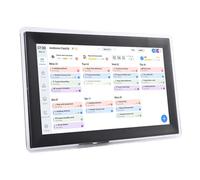 Bewinner Planificador de Pared de 15.6 Pulgadas Calendario Digital Y CARTILLA, Pantalla Interactiva de Pantalla Táctil Inteligente para Planificadores de Horarios Familiares, Control de (Enchufe de