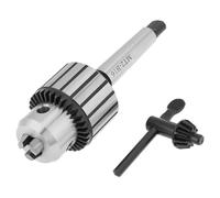 Bewinner Portabrocas Tipo Llave de Capacidad de 1-13 Mm Mini Herramienta de Torno de Acero de Carburo de Eje, Portabrocas Estilo Llave para Perforadoras, Centrado, Taladrado, Roscado y Escariado