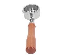 Bewinner Portafiltro sin Fondo de 51 Mm, Portafiltro de café de Acero Inoxidable de 3 Orejas con Cesta de Filtro de un Disparo para Donlim 5403 KF5400 Petrus 3606 3690 (Estilo 4)