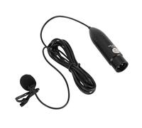 Bewinner Power XLR Lavalier Micrófono, Micrófono de Solapa Lavalier Omnidireccional, Micrófono de Solapa Mono con Reducción de Ruido, Micrófono Lav Externo para Filmación,