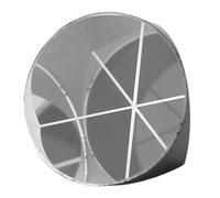 Bewinner Prisma de Cubo de Esquina de Vidrio óptico de 12,7 Mm para Reemplazo de Estación Total, Accesorio de Prisma Topográfico con Excelente Reflexión, Larga Duración y Fácil Instalación, Amplia