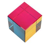 Bewinner Prisma de Cubo de Vidrio óptico, Juguete de Física de 6 Lados de 50 Mm y Decoración de Mesa: CREA Patrones de Luz de Iris para Fotografía, Regalo Educativo Stem (60mm)