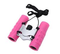 Bewinner Prismáticos para Niños de 8 X 21 para Niños de 3 a 12 Años, Binoculares Plegables Compactos de Juguete para Observación de Aves, Camping, Senderismo, Aventuras Al Aire Libre, Color Rosa
