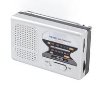 Bewinner Radio Am FM de Bolsillo con Altavoz y Conector para Auriculares, Radio Pequeña Portátil con Batería para Viajes Al Aire Libre, Campamentos y Uso Doméstico