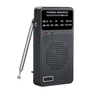 Bewinner Radio Am FM Portátil, Radios de Transistores con Altavoz Fuerte, Conector para Auriculares de 3.5 Mm, Pequeñas Radios de Transistores Digitales para (Versión de EE. UU.)