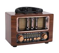 Bewinner Radio con Altavoz Bluetooth |Receptor Am/FM/SW con Antena Telescópica, Batería Recargable y Diseño Vintage para el Hogar, el Coche y los Viajes