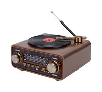 Bewinner Radio con Altavoz Bluetooth Retro, Radio Inalámbrica Portátil Am FM SW con Batería Recargable de 2000 MAh, Diseño Vintage, Compacto y Liviano para Uso Doméstico, de Viajes y Al