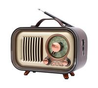 Bewinner Radio con Altavoz Bluetooth Retro, Radio Portátil Am FM SW con Antena Telescópica, Bluetooth Vintage Recargable para el Hogar, Automóvil, Viajes, Camping