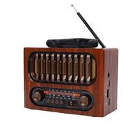 Bewinner Radio con Altavoz Bluetooth Retro |Receptor Am/FM/SW con Antena Telescópica, Batería Recargable y Diseño Portátil para el Hogar, Viajes, Camping