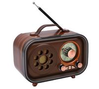 Bewinner Radio con Altavoz Bluetooth Retro |Sintonizador Am/FM/SW, Batería de 1500 MAh, Diseño ABS Portátil para el Hogar, el Automóvil y Aventuras Al Aire Libre