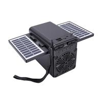 Bewinner Radio con Energía Solar Altavoz Bluetooth Reproductor de MP3 Tarjeta USB Reproductor de Música Radio FM con Paneles Solares Duales Batería Recargable para Acampar Al