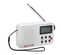 Bewinner Radio de Corta de Am FM Portátil con Sintonizador Digital, Pantalla LCD Retroiluminada, Toma de Auriculares de 5W Altavoces, Fuente de Alimentación Dual para el Hogar, Viajes,
