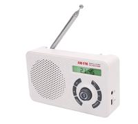 Bewinner Radio Portátil Am FM SW con Antenas Duales, Radio con Batería Recargable de 2000 MAh, Pantalla Retroiluminada, Función de Memoria, Conector para Auriculares de 3,5 Mm para