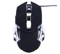 Bewinner Ratón Ergonómico para Juegos con Cable de Alta Sensibilidad, Ratón USB Silencioso y Estable con Construcción de ABS Duradera para Dispositivos de Juegos Portátiles de PC