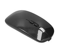 Bewinner Ratón Inalámbrico, 2.4G y Bluetooth 5.0 Modo Dual, 1600 dpi, 5 Botones, Ergonómico, Silencioso, Portátil para Laptop, PC, Mac, Oficina, Juegos (Black)