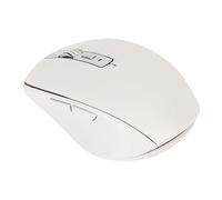 Bewinner Ratón Inalámbrico 2.4G y Bluetooth 5.1, Ratón Ergonómico Retroiluminado RGB con 4 dpi Ajustables (800-2400), Rueda de Desplazamiento 3D, para Ordenador Portátil, PC, Mac, iOS, (White)