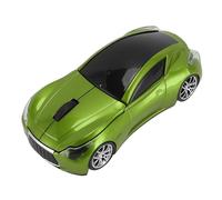 Bewinner Ratón Inalámbrico Ergonómico Estilo Coche Deportivo con Receptor USB de 2,4 GHz, Sensor óptico de 1600DPI, Suspensión Automática para PC Portátil (Green)