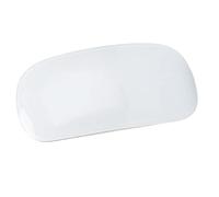 Bewinner Ratón Inalámbrico Ergonómico Recargable para Oficina en Casa con Botones de Bajos Decibelios para Bibliotecas, Salas de Conferencias y Cafeterías Metal ABS Compatible con BT para PC (White)