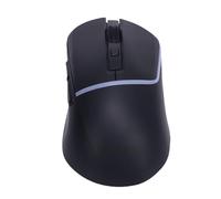 Bewinner Ratón Inalámbrico para Juegos, con Cable 2.4G Bluetooth 5.3 RGB 7200 dpi Receptor USB óptico, 6 Botones Programables, Ratón para PC, Portátil, Tableta, Diseño Ergonómico con (Black)