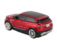 Bewinner Ratón Inalámbrico para Juegos con Forma de Coche Deportivo, 2,4 GHz, 1600 dpi, Ratón 3D con Forma de Coche para Ordenador Portátil, Receptor USB, Oficina/hogar/Escuela (Rojo)