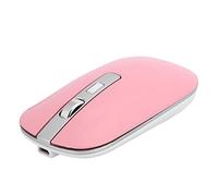 Bewinner Ratón Inalámbrico, Ratón para Computadora Portátil 2.4G con dpi de 3 Niveles, Alcance de 10 M, Recargable, Silencioso, para PC, Computadora Portátil, Oficina de Juegos, Rosa (Pink)