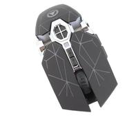 Bewinner Ratón Inalámbrico Recargable para Juegos, Ratón Ergonómico para Ordenador con Rueda de Desplazamiento Flexible, Batería de 500 MAh, Material ABS, Negro Mate