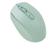 Bewinner Ratón Inalámbrico, Recargable Silencioso Ergonómico 2 Modos 2.4G Bluetooth Gaming Mouse Ajustable 800 1200 1600DPI Colores Macaron para Estudio de Oficina en Casa (Green)