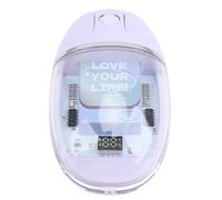Bewinner Ratón Inalámbrico Transparente 2.4G, Ratón Silencioso de Oficina Ergonómico para Computadora Portátil, Portátil con Receptor USB y Batería Incorporada (Púrpura Lavanda)