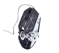 Bewinner Ratón Mecánico para Juegos, Control Preciso, Respuesta Rápida RGB, Ratón Ergonómico con Cable con Apariencia Genial, Adecuado para PC y Varios Juegos