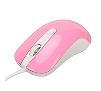 Bewinner Ratón para Juegos con Cable DM010, Ratón óptico USB Ergonómico Retroiluminado RGB de 3500 dpi para Jugadores de PC, Rosa (Pink)