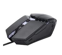 Bewinner Ratón para Juegos con Cable, Ratón para Juegos de PC con Luces RGB, Ratones Mecánicos ópticos con Cable USB, Diseño Ergonómico, para PC/portátil/para XP / 7/8/10