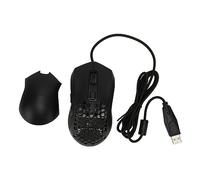 Bewinner Ratón para Juegos con Cable Retroiluminado RGB con Cable de 4.9 Pies con dpi Ajustable y Teclas Programables para Estudio de Oficina de Juegos (Negro)