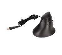 Bewinner Ratón Vertical Ergonómico con Cable Gris con 7 Botones Programables, 11 Modos de Iluminación RGB, 7200 dpi Ajustables, Ratón para Juegos Macro para PC, Portátil, Trabajo de Oficina (Black)